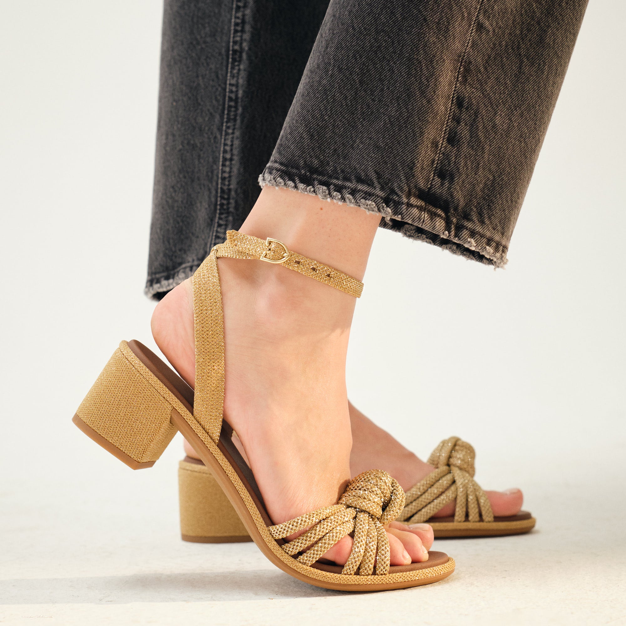 Golden Sun Knot Sandals for Women - Comfortable Bohemian Beach Wedding Shoes - Perfect for Summer, Vacation, and Outdoor Events