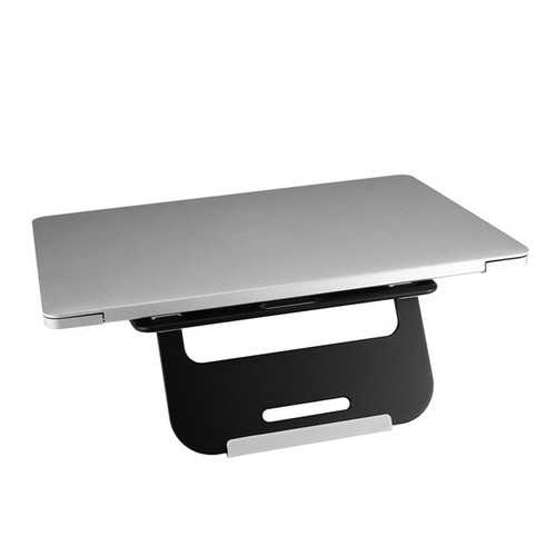Premium Aluminum Alloy Laptop Stand for 10-15 Inch Notebooks & Tablets - Adjustable Ergonomic Riser for Home, Office & Travel Use