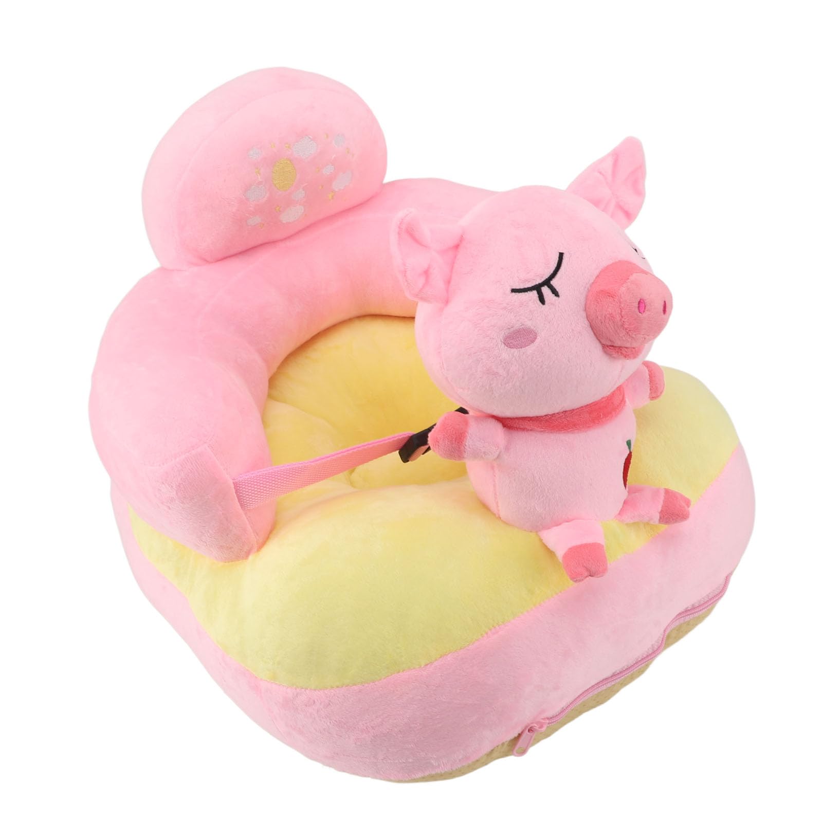 Multipurpose Baby Support Floor Sofa - Comfortable & Portable for Infants & Toddlers - Indoor Use for Playtime, Napping & Relaxation (Rose Pink)