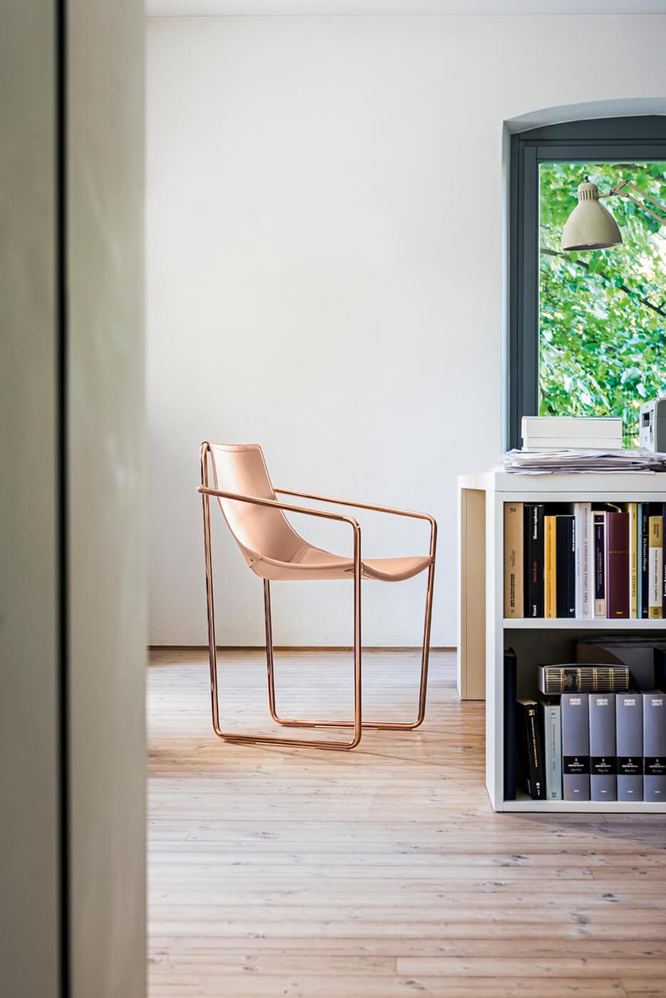 Mid-Century Modern Apelle PM CU Armchair - Stylish Upholstered Lounge Chair for Living Room, Bedroom & Office - Comfortable Fabric Accent Chair with Wooden Legs