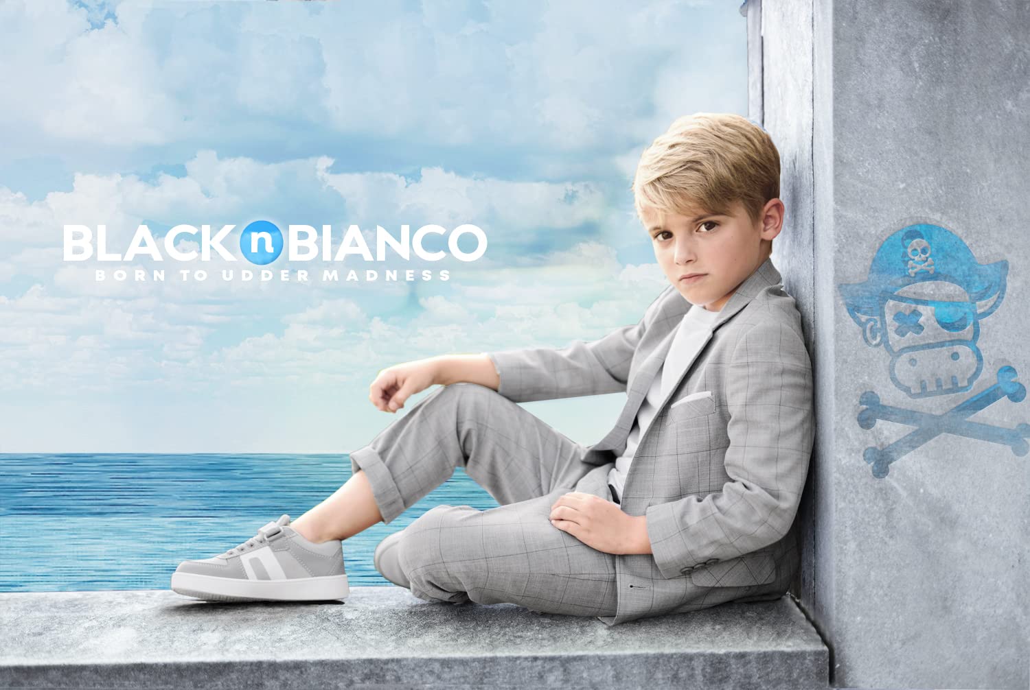 Black n Bianco Boys' First Class Slim Fit Suits - Lightweight Formal Blazer & Dress Pants Set for Weddings, School Photos & Special Occasions | Baby Muffin Collection