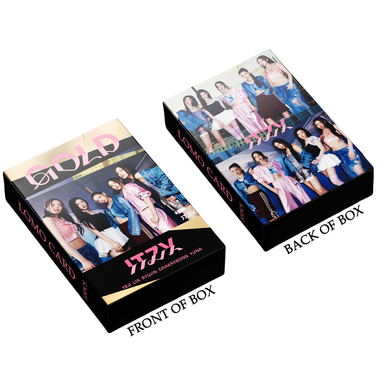 ITZY 2024 GOLD Album Photocards Set - 55PCS K-POP Lomo Cards & Postcards | Official ITZY Merchandise for Fans | Perfect for Collectors, Gift Giving, and K-POP Decorations