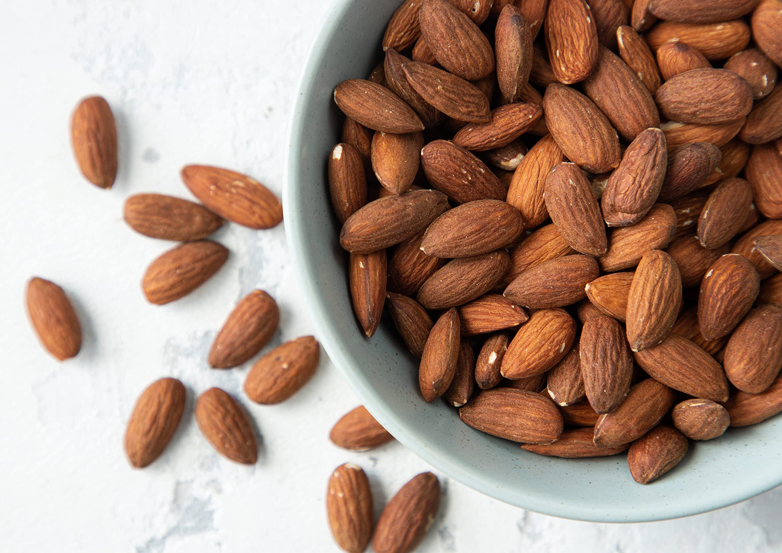 Food to Live Dry Roasted California Almonds - 9 lbs Bulk, Unsalted, No Oil Added, Vegan & Kosher | High in Protein & Vitamin E | Keto, Paleo & Healthy Snack for Weight Loss, Office, Travel & On-the-Go