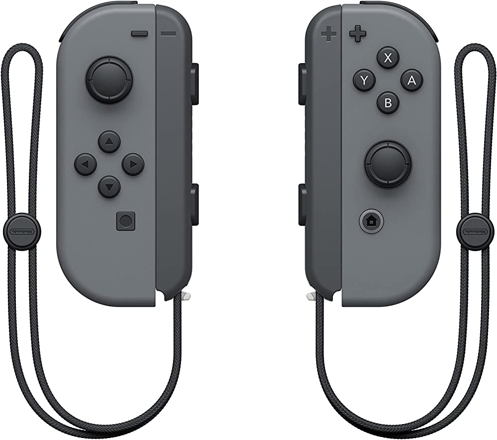 Original Nintendo Switch Joy-Con (L/R) Wireless Controllers - Gray - Compatible with Switch & Switch OLED - Perfect for Multiplayer Gaming & Motion Controls