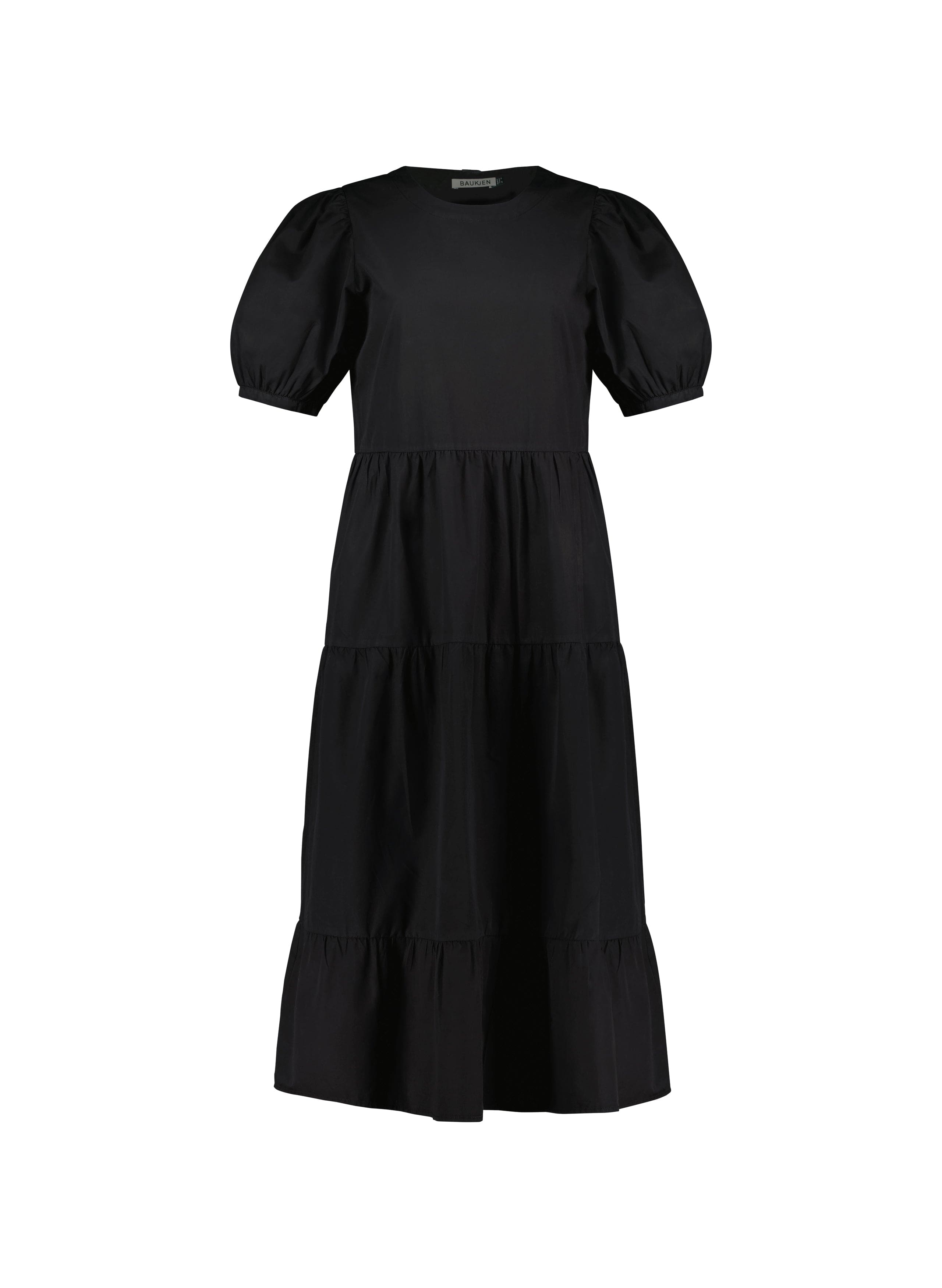 Georgiana Organic Cotton Dress | Caviar Black | Women's Casual Summer Dress for Beach, Vacation & Everyday Wear