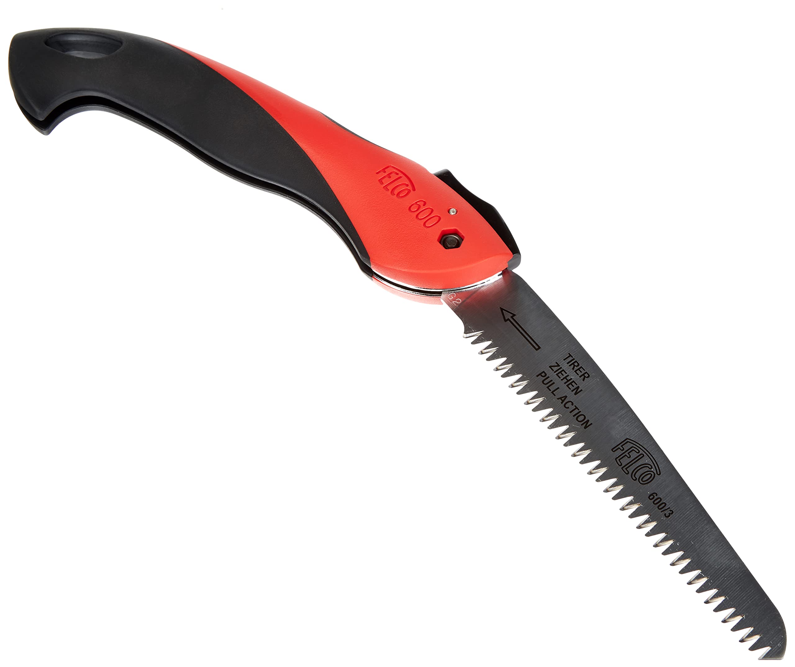 FELCO No. 600 Folding Pruning Saw with 16cm Blade - Compact & Durable for Gardening, Camping & Outdoor Activities | Red Color