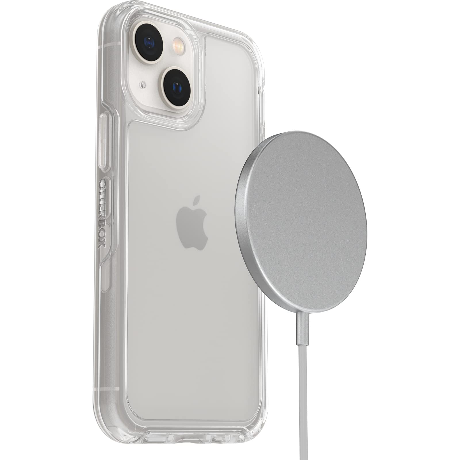 OtterBox Symmetry Series Clear Case for iPhone 13 mini & 12 mini - Slim Protective Cover with Wireless Charging Compatibility & Raised Edges for Screen/Camera Protection | Perfect for Business Use, Travel & Everyday Protection