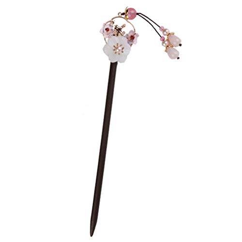 Lurrose Rhinestone Pearl Flower Hair Pin Set - Vintage Tassel Hair Sticks for Women, Hair Chopsticks for Bun & Chignon Styling - Perfect for Weddings, Parties & Special Occasions