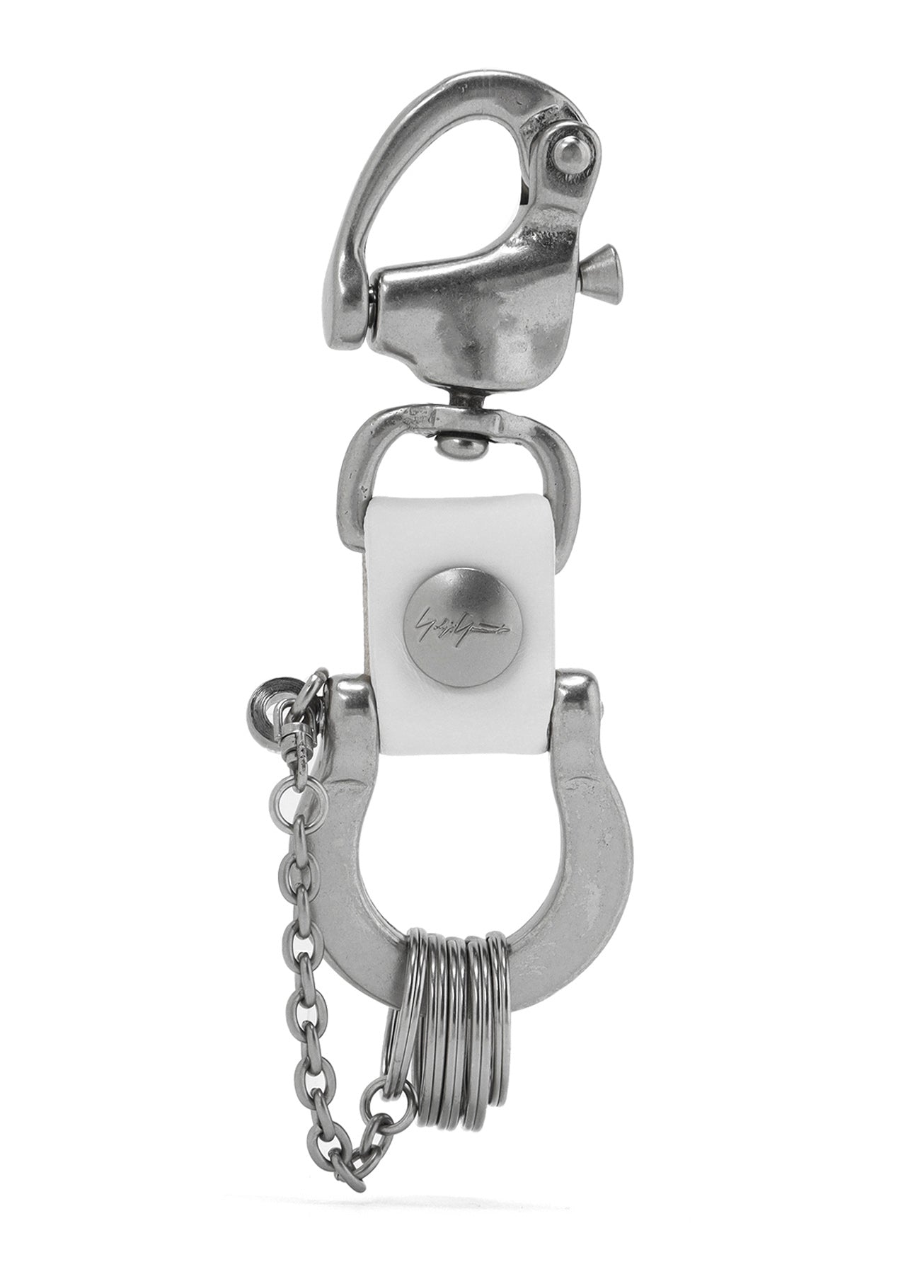 Premium Brass & Iron YY Signature Carabiner Clip - Heavy Duty Keychain Hook for Outdoor Gear, Keys, Backpacks & Camping Equipment