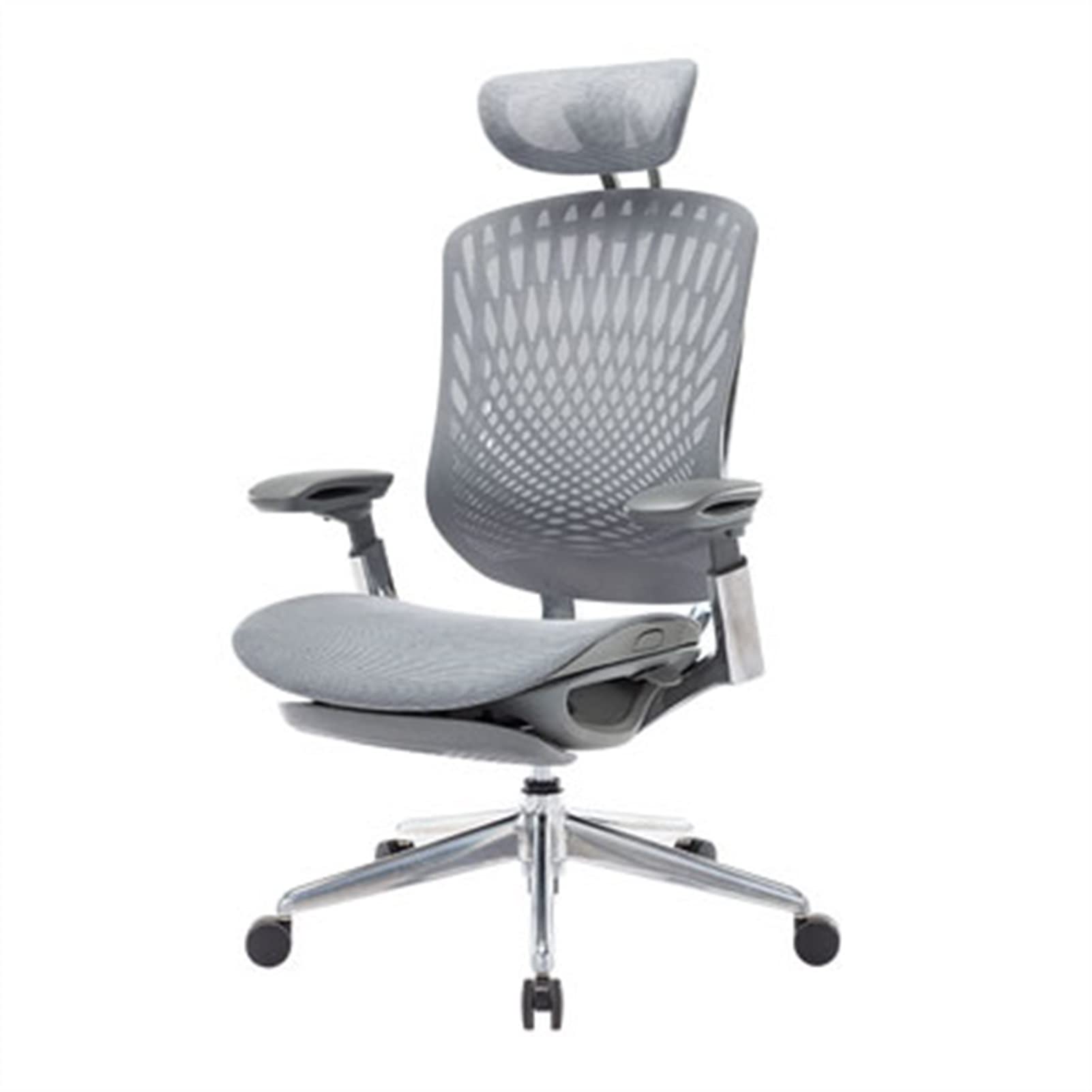 Ergonomic Office Chair with Adjustable Armrest, Lumbar Support & Footrest - Mesh PC Gaming Chair, Rolling Swivel Desk Chair for Home & Office - Perfect for Long Work Hours, Gaming & Remote Work