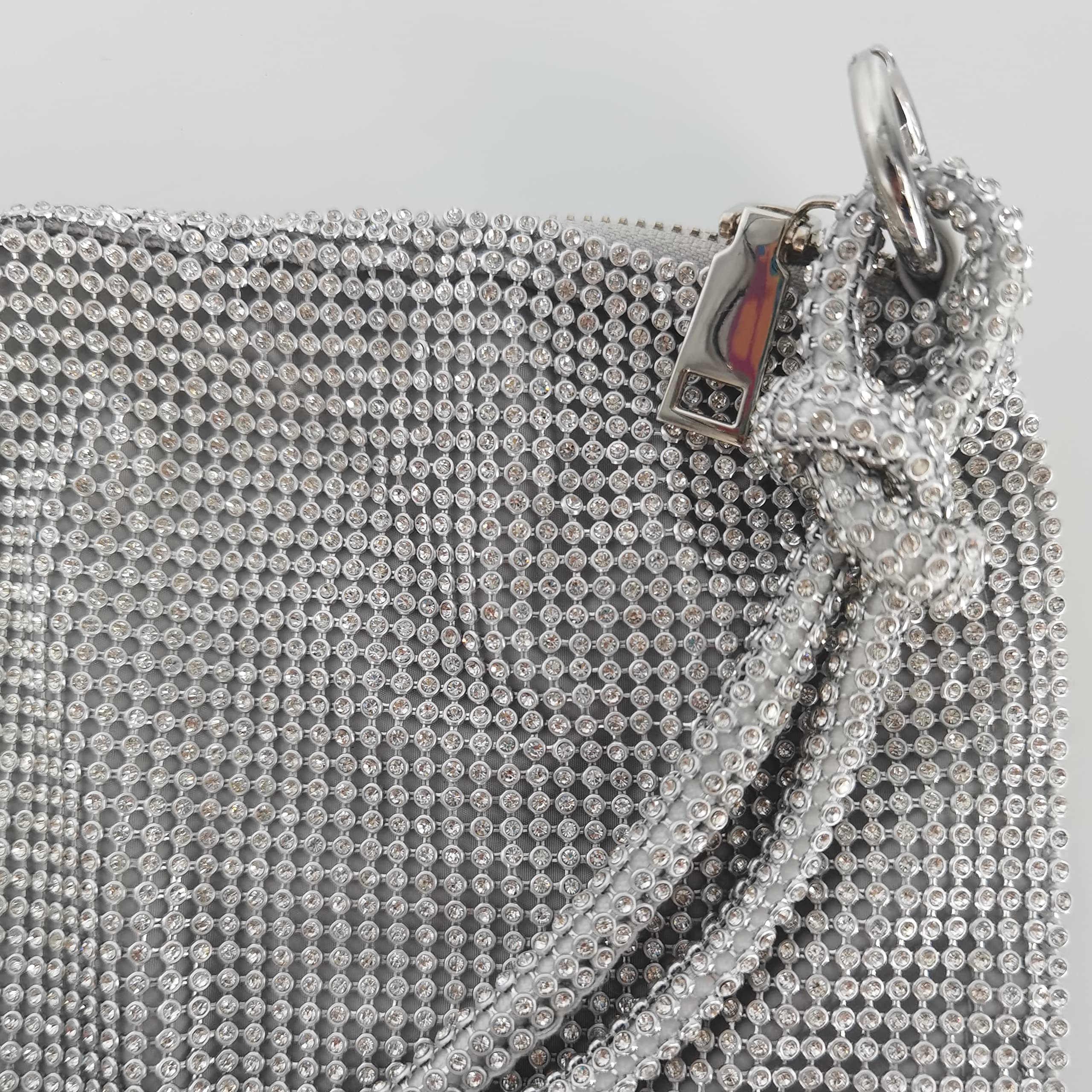 Sparkly Rhinestone Evening Clutch Purse for Women - Elegant Silver Party Handbag for Prom, Wedding & Special Occasions | Perfect for Night Out, Gala & Formal Events