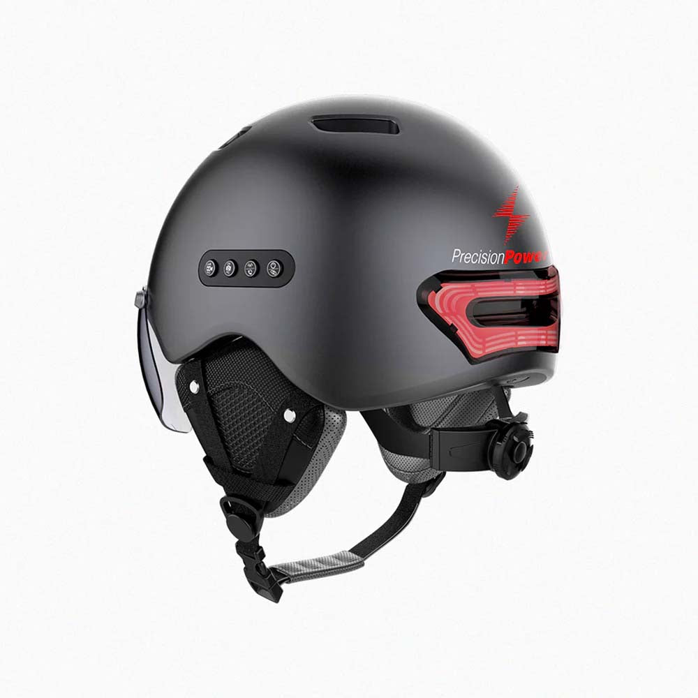 Precision Power SH1 BLK MT Smart Helmet - Motorcycle Bluetooth Headset with Noise Cancellation & Voice Control for Safe Riding - Perfect for Commuting, Touring & Adventure Motorcycles
