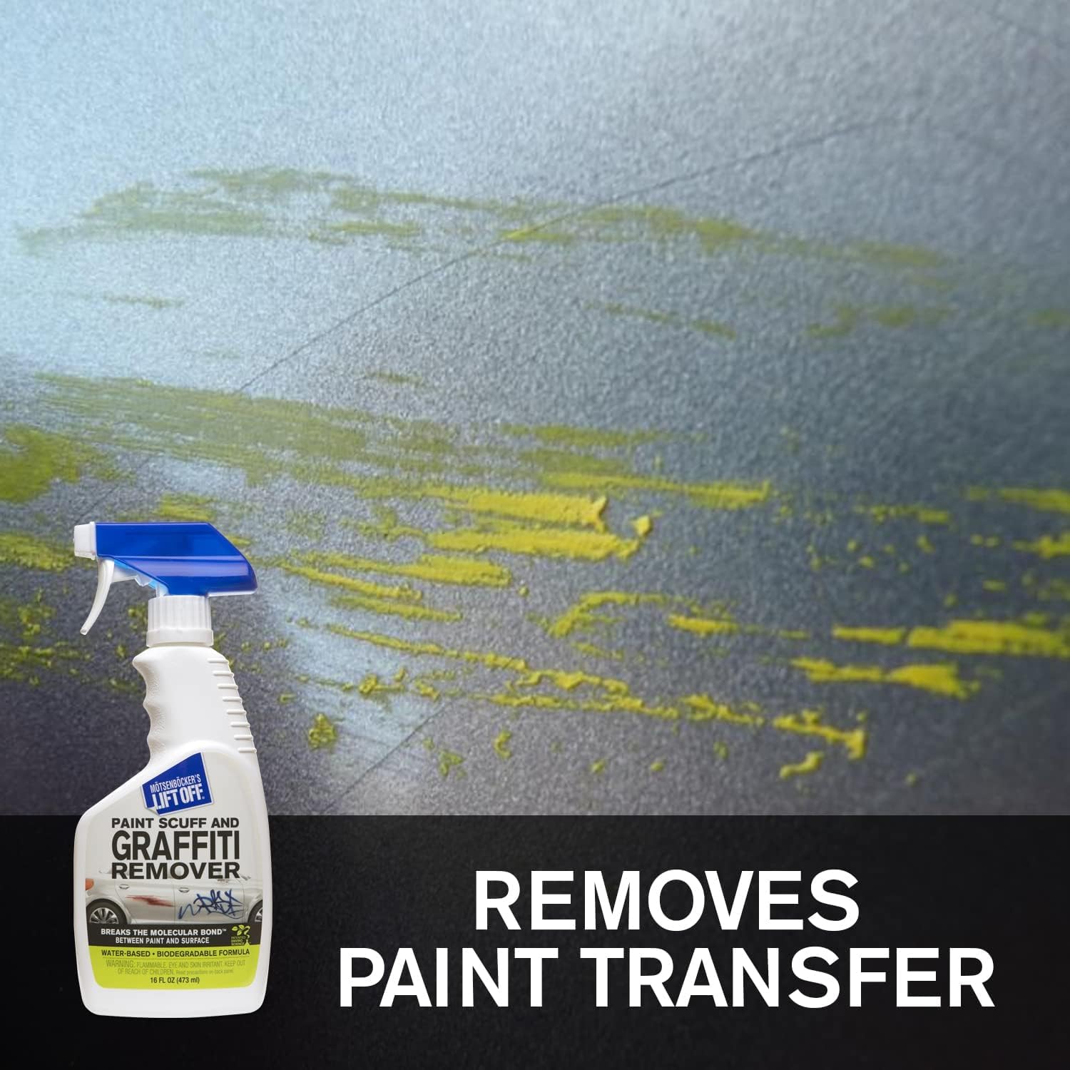 Motsenbocker's Lift Off 45406-2PK 16-Ounce Paint Scuff & Graffiti Remover - Removes Spray Paint, Acrylic, Marks from Vehicles, Brick, Boats, Concrete - Pack of 2 - Perfect for Home, Garage & Industrial Cleaning