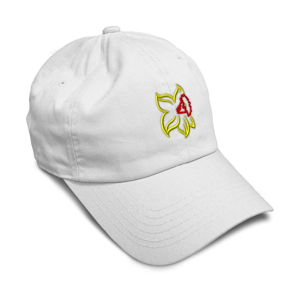 Speedy Pros Soft Baseball Cap with Daffodil Flower Embroidery - Breathable Cotton Dad Hat for Men & Women - Perfect for Outdoor Activities, Sports, and Casual Wear
