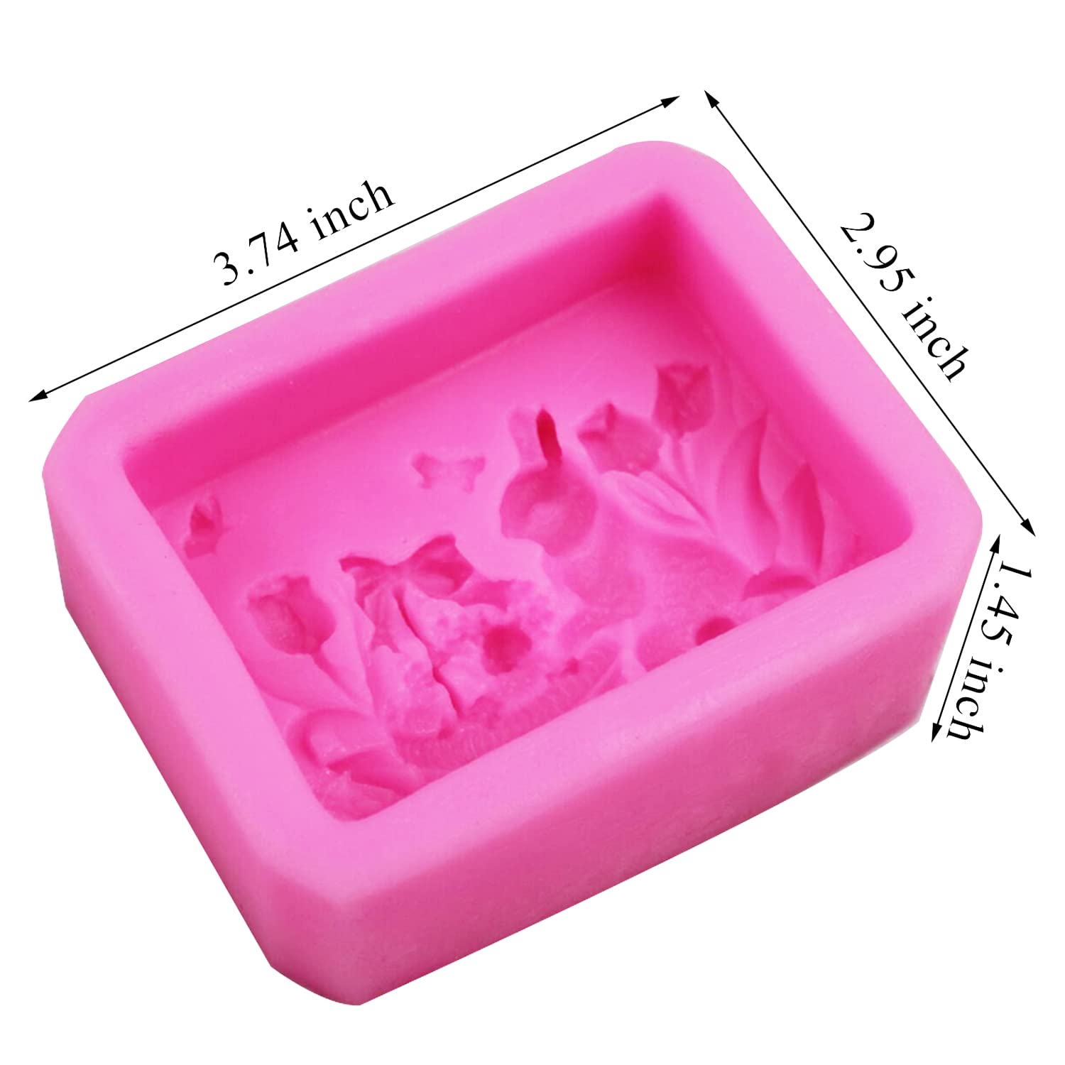 AIDOIT 3D Rabbit Silicone Soap Mold - Easter Bunny DIY Soap, Chocolate & Cake Molds for Handmade Crafts - Perfect for Easter Gifts, Home Decor & Baking Supplies