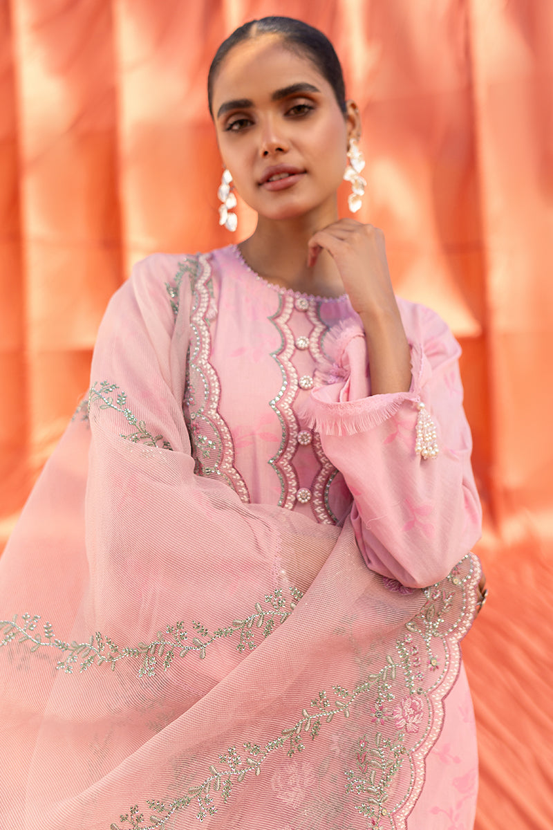 Stylish CLUSTER GLOW 3-Piece Cotton Jacquard Suit Set for Women | Elegant Formal Wear | Perfect for Office, Parties & Special Occasions