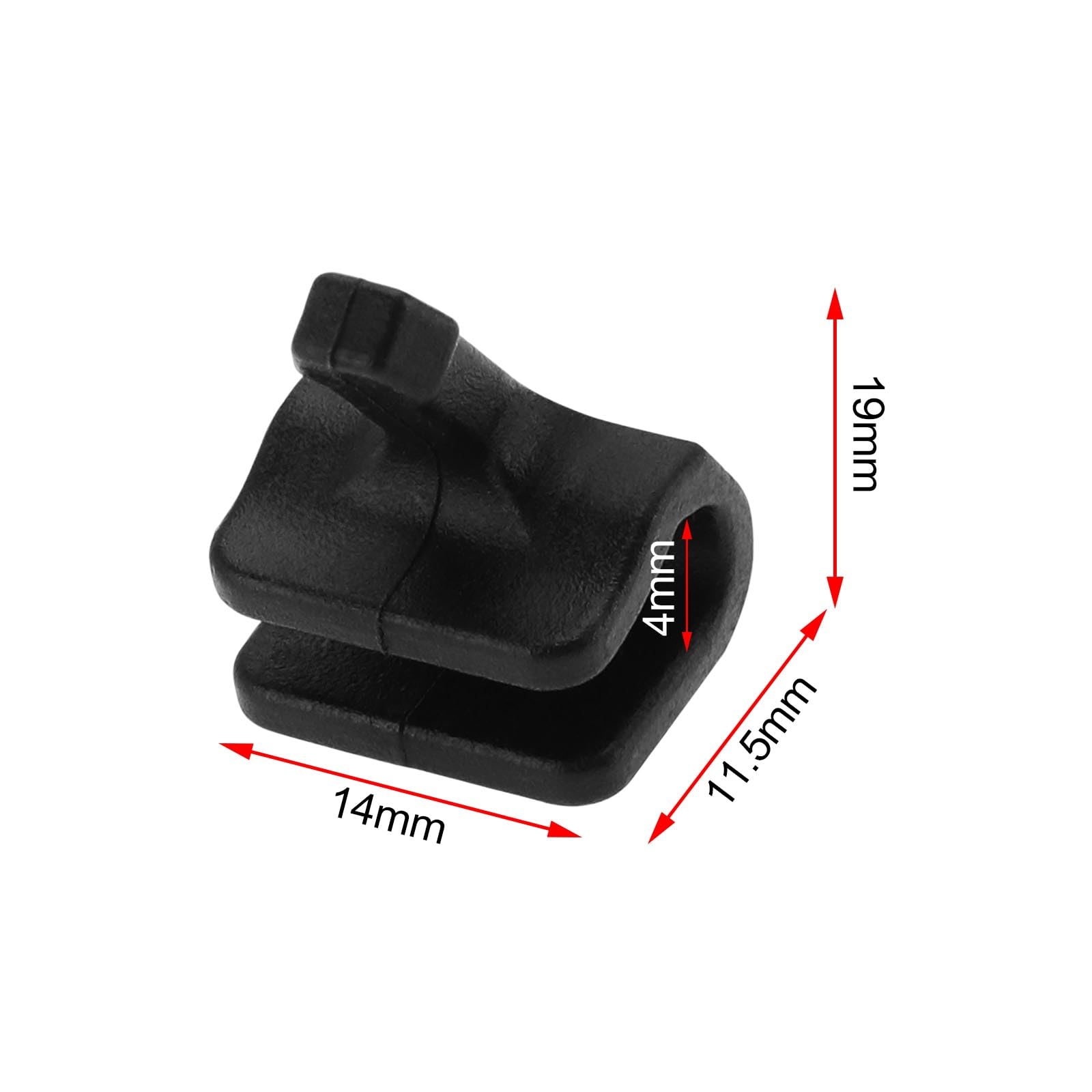 2-Pack Brabantia Bin Lid Clasp Replacement - Durable Nylon Trash Can Lid Repair Clips & Pins (Compatible with 50L/60L Touch Bin Lids) - Perfect for Kitchen, Bathroom & Office Waste Bins
