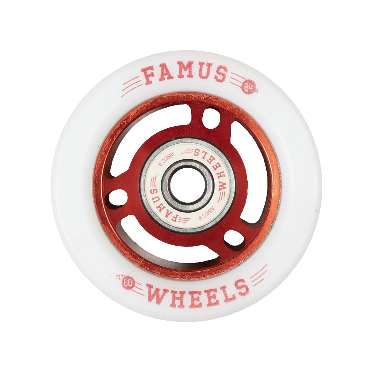 FAMUS WHEELS 60mm Quad Skateboard Wheels - High Performance for Cruising, Tricks & Street Skating