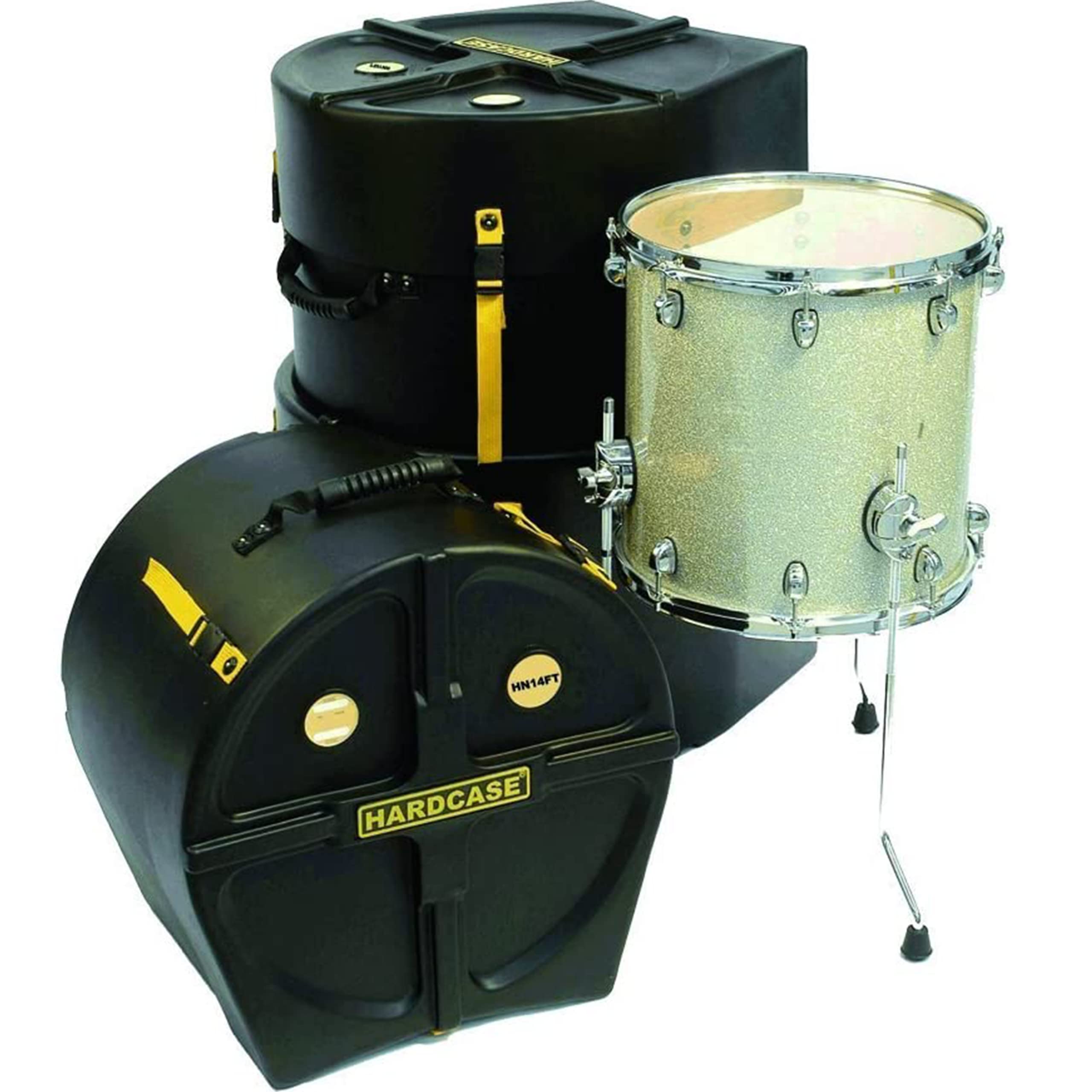 Hardcase HN14FT 14-Inch (35.5 cm) Floor Tom Drum Case - Durable Protective Cover for Gigging, Touring & Storage | Perfect for Drummers & Musicians