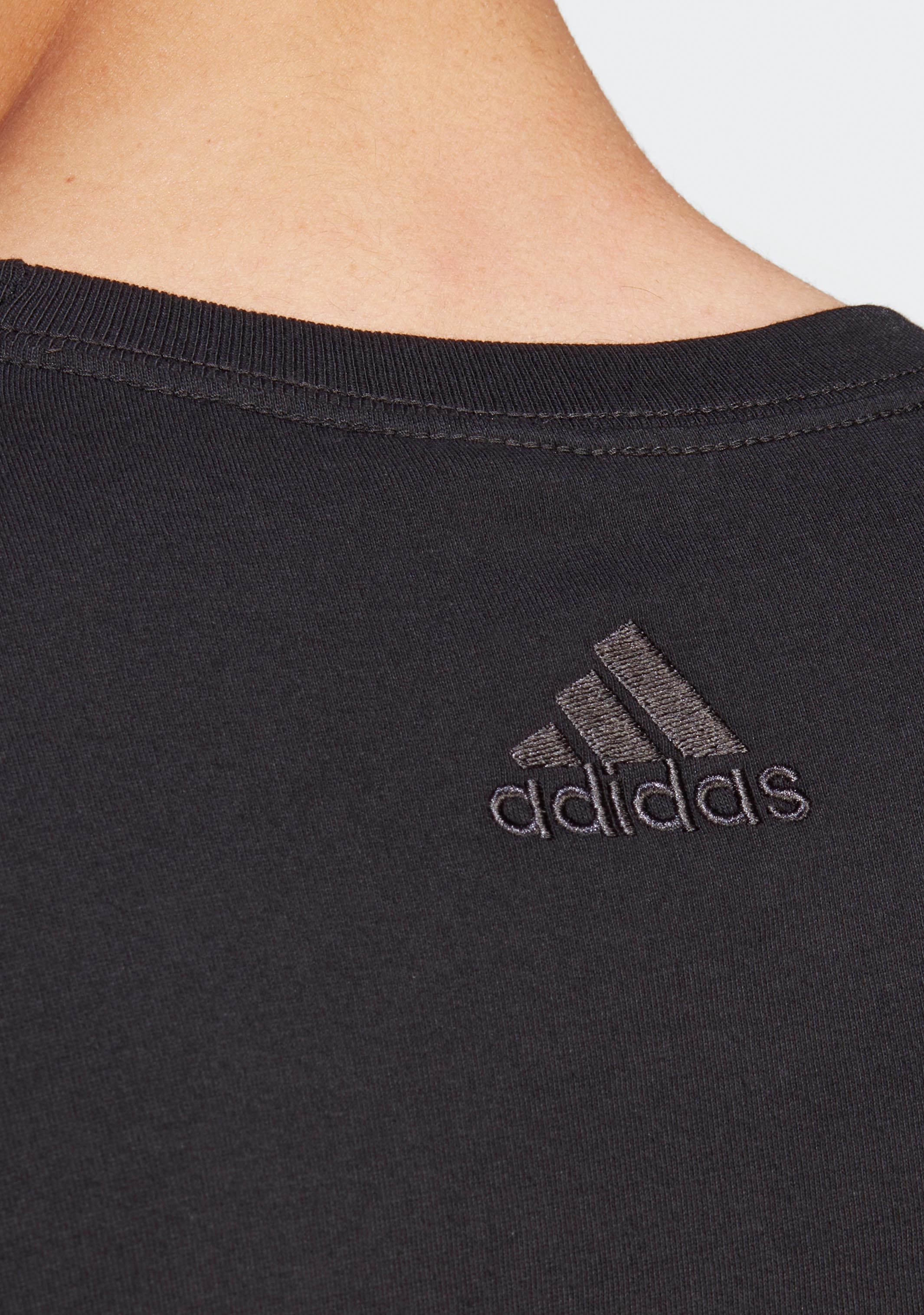Adidas Men's Essential Linear Embroidered Logo T-Shirt - Comfortable Cotton Jersey Tee for Casual Wear, Gym & Everyday Outfits