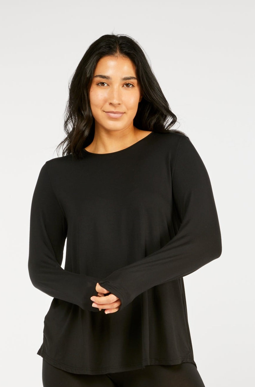 Tani Cara Women's Long Sleeve T-Shirt - Soft Cotton Casual Top for Everyday Wear | Perfect for Work, Travel & Layering