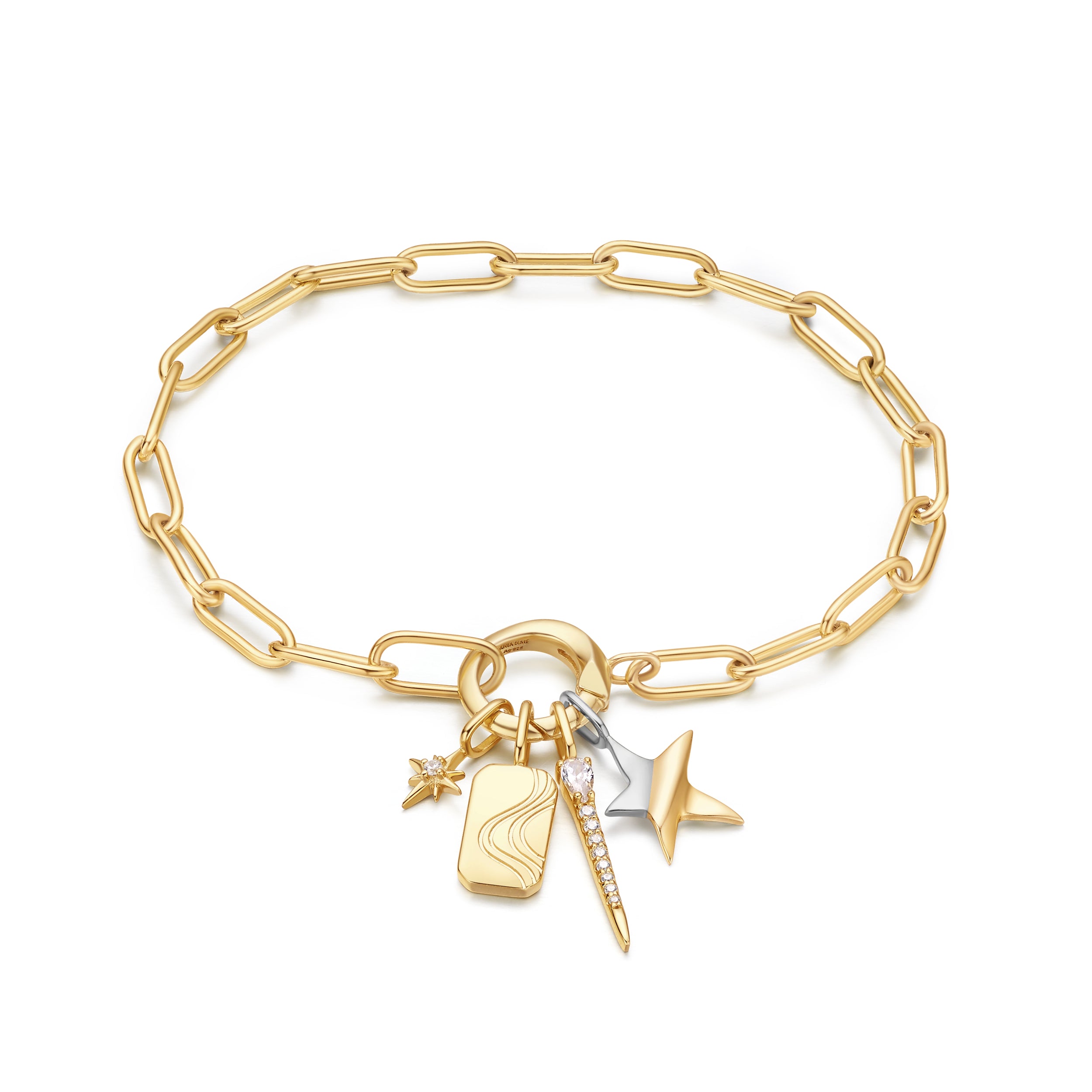 Gold Guiding Star Charm Bracelet for Women - Elegant Zodiac Jewelry Gift for Birthday, Anniversary & Special Occasions