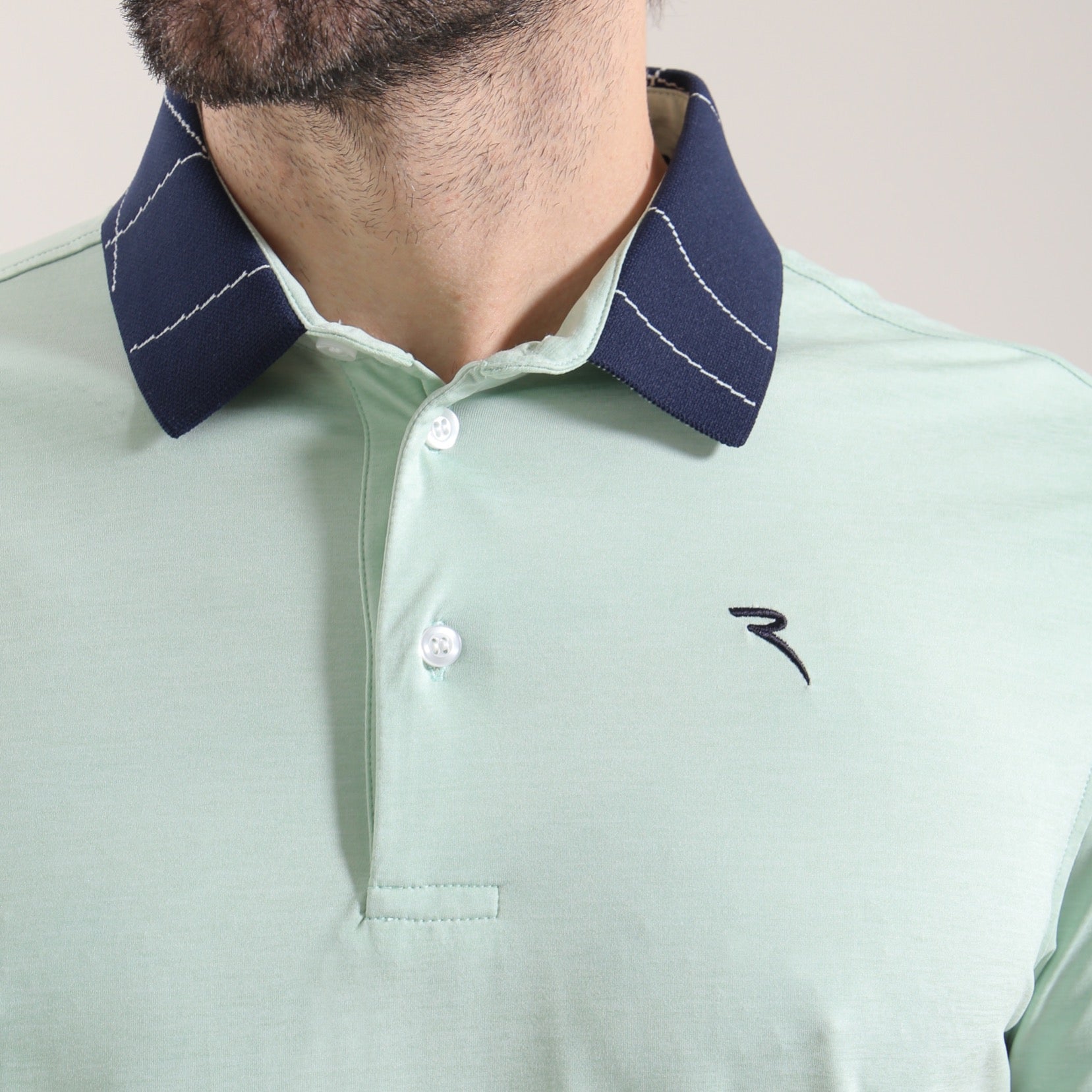 ASSODIPICCHE SUNBLOCK® Melange Polo Shirt for Men - UPF 50+ Sun Protection, Breathable & Quick-Dry - Perfect for Golf, Tennis & Outdoor Activities | Final Sale