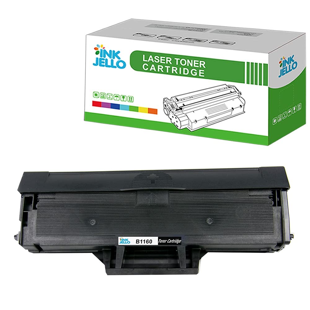 Compatible Black InkJello Toner Cartridge for Dell B1160 B1160W B1163W B1165NFW 1160 Printers - Single Pack - Ideal for Home Office Printing & Document Scanning