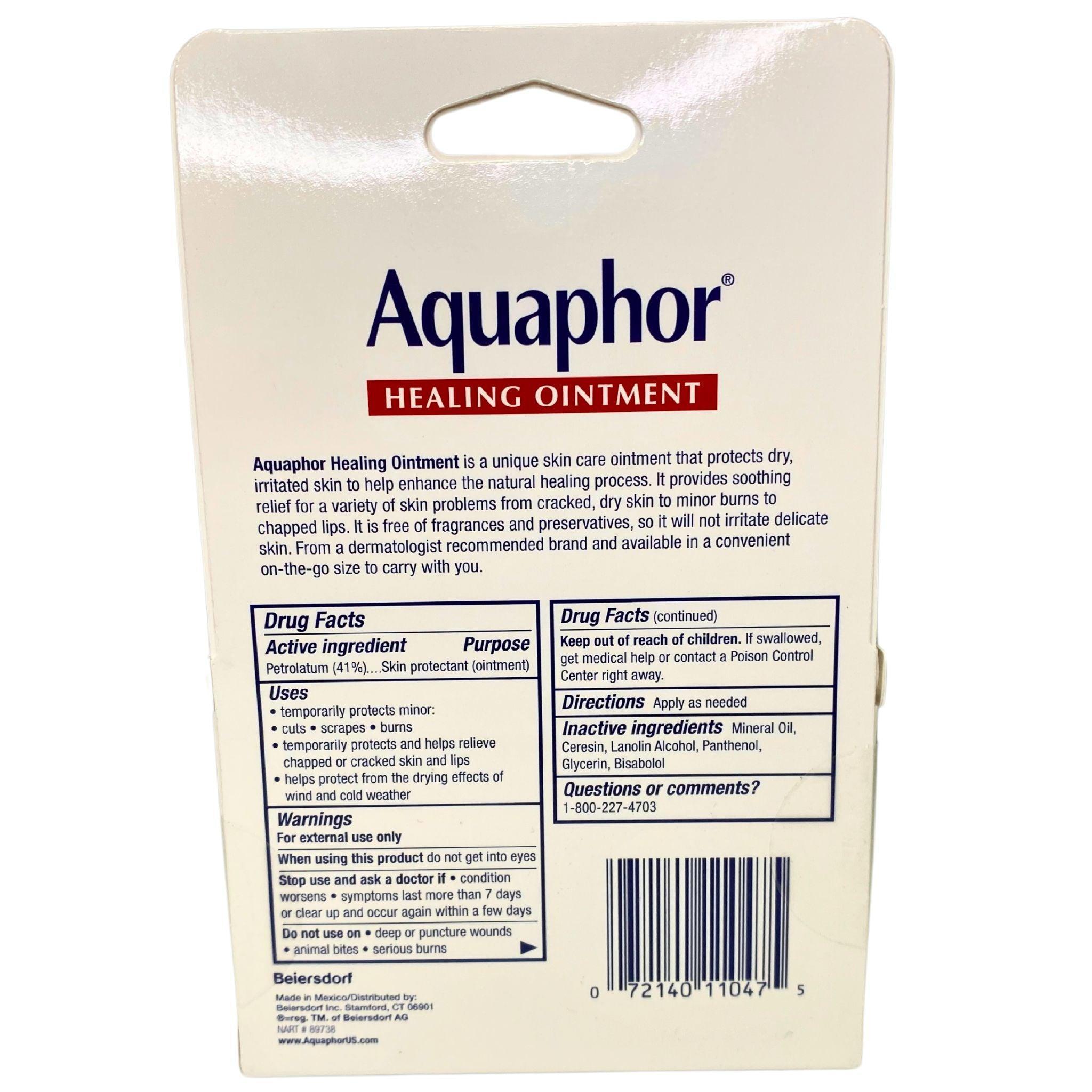 Aquaphor Healing Ointment Advanced Therapy - 2 Pack 0.35 oz Tubes (96 Pcs Lot) | Skin Repair for Dry, Cracked Hands & Lips | Perfect for Winter Care, Eczema Relief & First Aid Kits