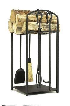 Heavy Duty Wood Holder with Tools - Fireplace Log Rack for Firewood Storage - Perfect for Indoor & Outdoor Fireplace, Camping, and Patio Use