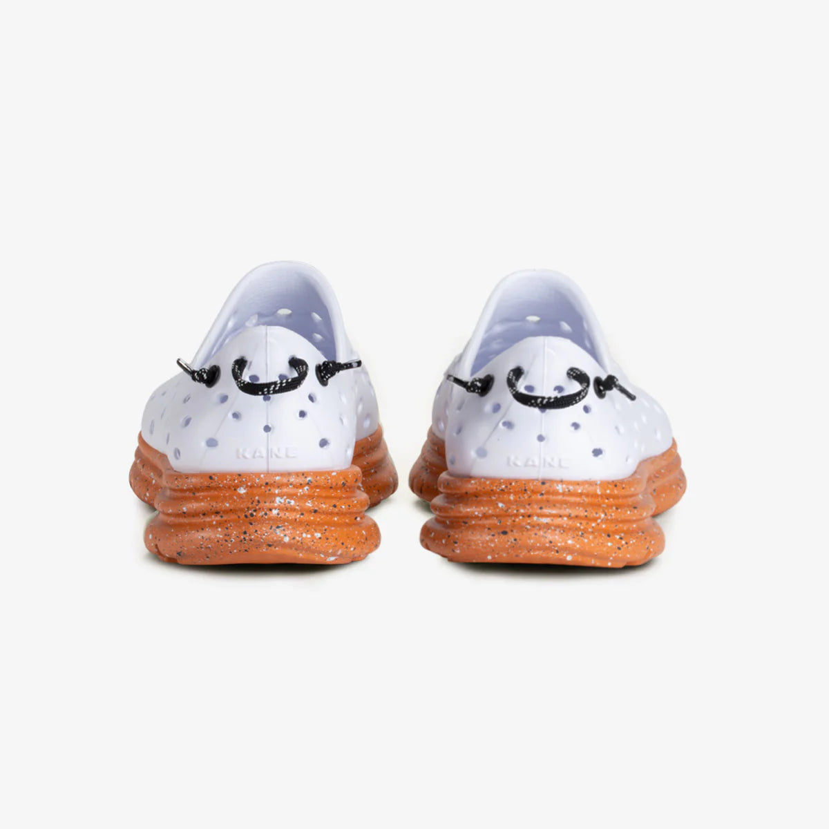 KANE Active Recovery Shoes for Men & Women - White & Caramel Speckle | Comfortable Post-Workout Footwear for Running, Gym & Everyday Wear