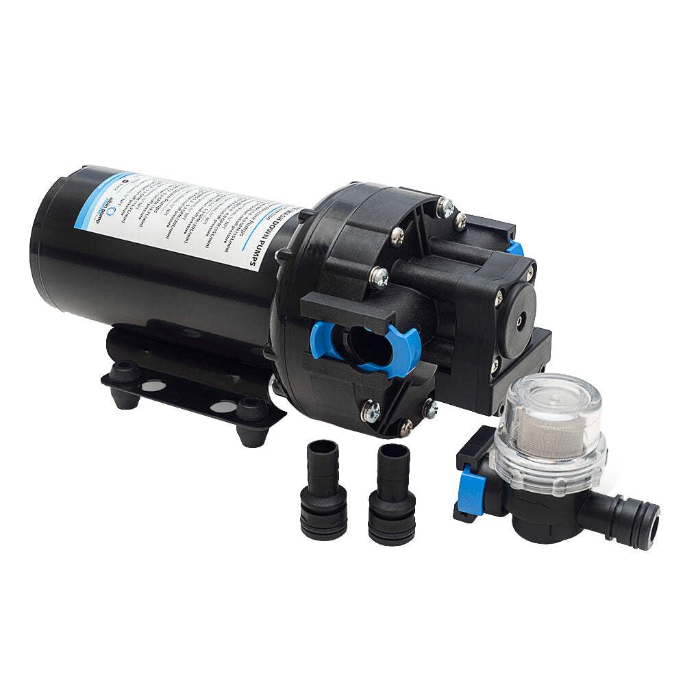 12V Water Pressure Pump 5.3 GPM High Flow - Heavy Duty for RV, Boat, Off-Grid Water Systems & Outdoor Use