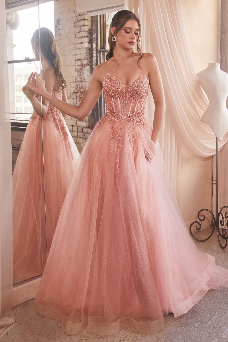 Marisol Strapless Layered Tulle Ball Gown - Elegant Prom Dress for Weddings & Formal Events