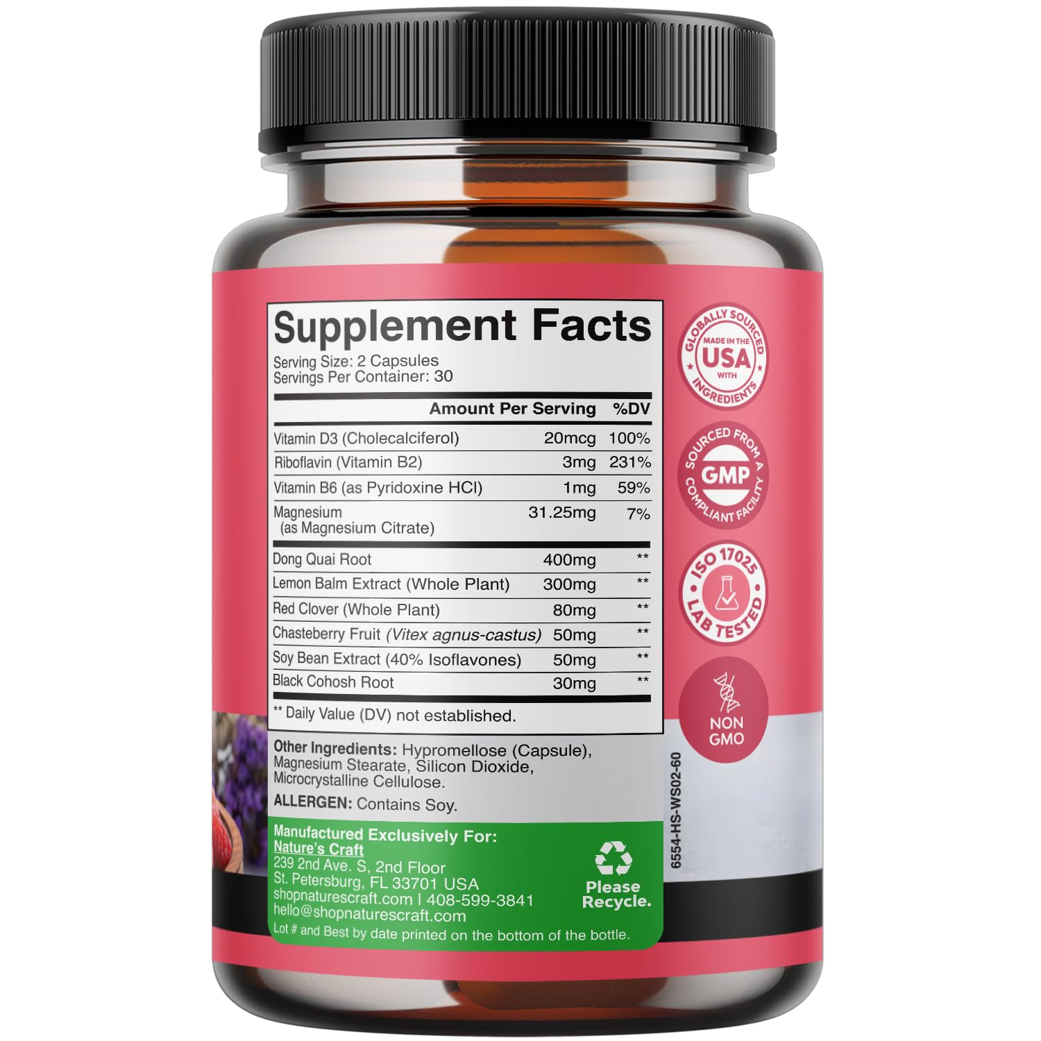 Herbal Menopause Supplement & 10000mcg Biotin Pills for Women & Men - Estrogen Balance Support & Hair Loss Prevention - Natural Vitamins for Hot Flash Relief & Healthy Hair Growth - Perfect for Daily Wellness Routine & Beauty Care