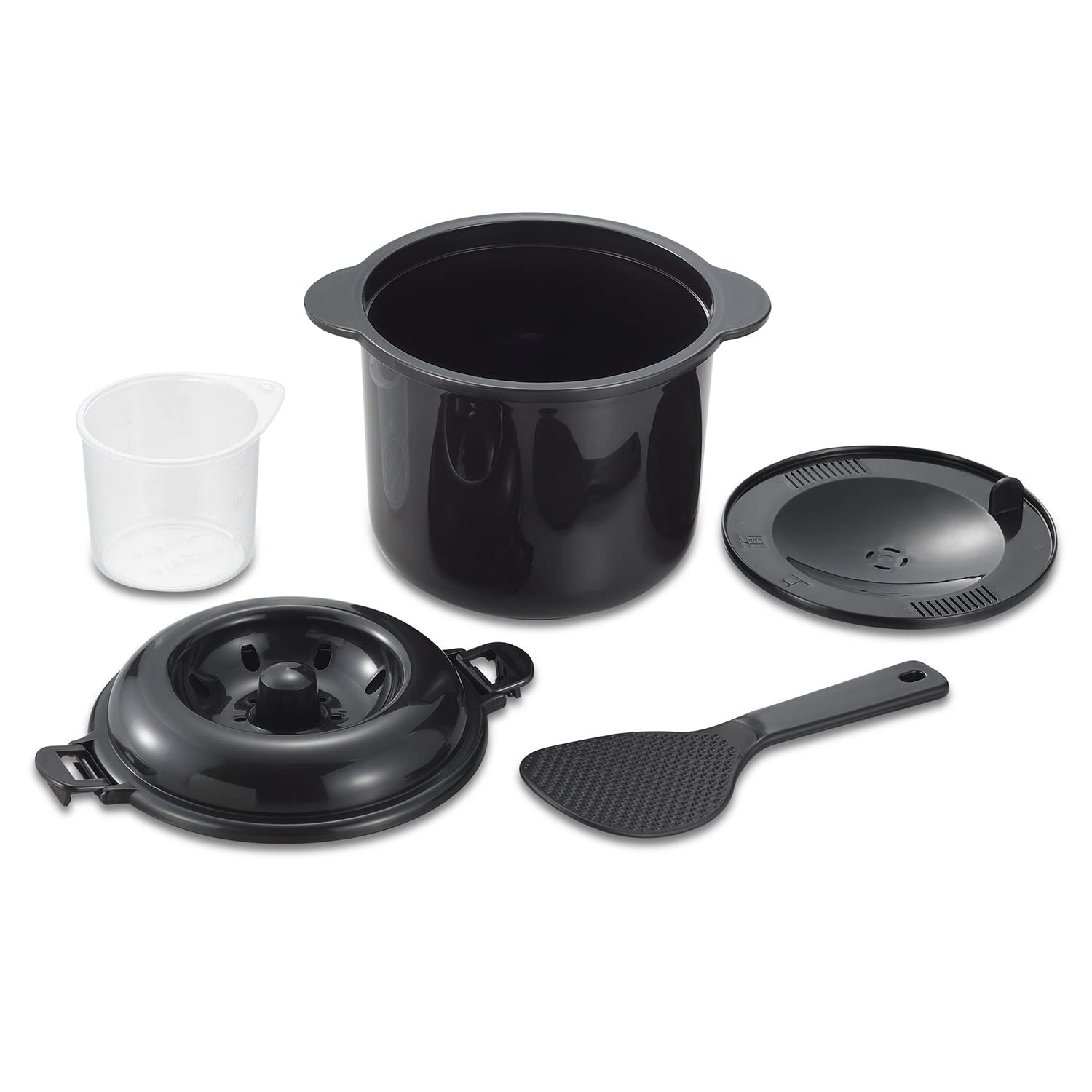 Premium 2-Cup Microwave Rice Cooker - Chibikuro-kun Model for Perfect Fluffy Rice | Fast & Easy Rice Cooking | Ideal for Dorms, Offices & Small Kitchens | Perfect for College Students, Busy Professionals & Small Families | Great for Meal Prep, Quick Lunches & Healthy Eating