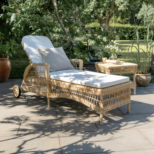 Premium Daisy Sunbed for Tanning - Portable & Adjustable Outdoor Sun Lounger for Beach, Poolside, and Backyard Relaxation