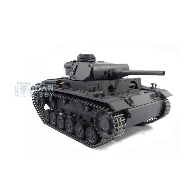 1/16 Scale German Panzer III Infrared Remote Control Tank Kit - 100% Metal Construction with Barrel Recoil, Servo Gearbox & Working Tracks | WWII Military Model for Collectors & RC Hobbyists | Perfect for Historical Displays & Battle Reenactments