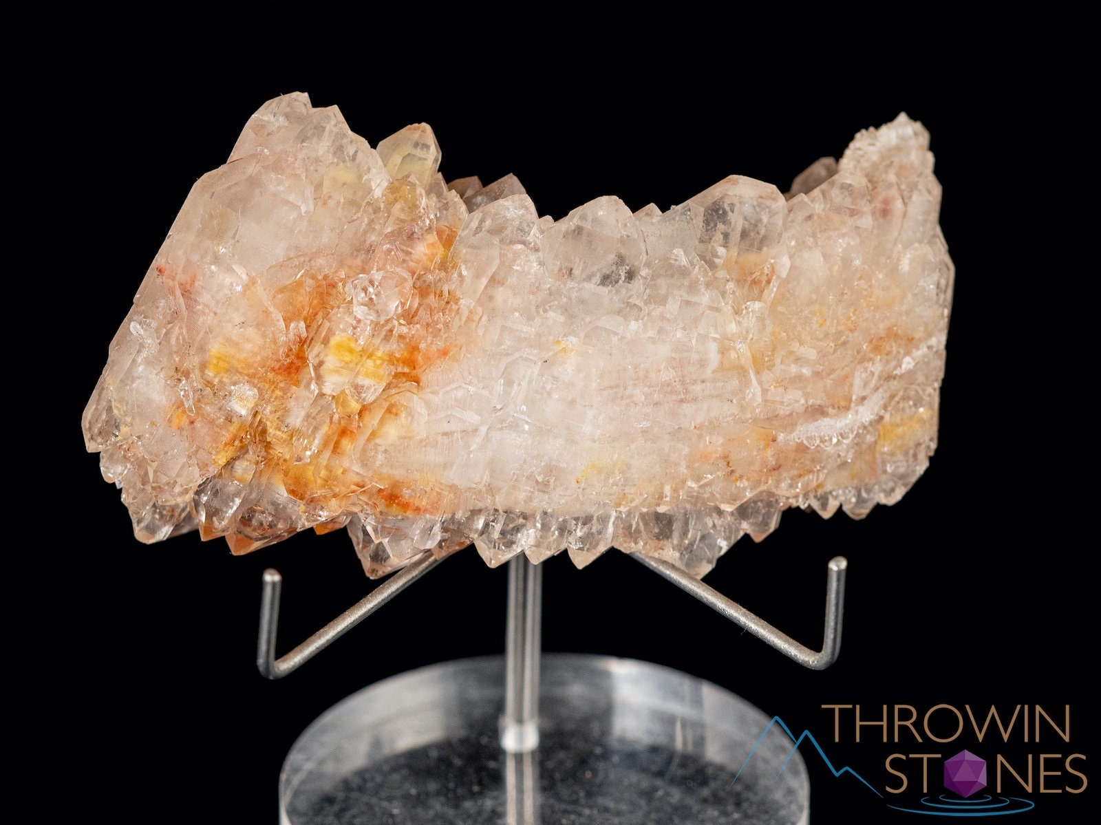 FADEN QUARTZ with AMPHIBOLE Raw Crystal Cluster - Natural Healing Stone for Home Decor, Housewarming Gift & Spiritual Healing | Perfect for Meditation, Office Desk Decor & Crystal Collection (40093)