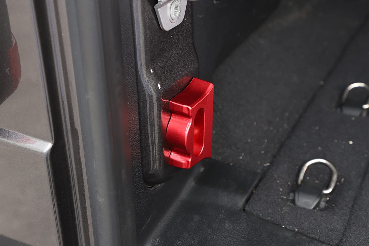 Jeep Wrangler JL Tailgate Limiter Stopper (2018-2021) - Heavy Duty Rear Door Bumper Cushion Stop, Red Metal Inner Accessories | Prevents Rattling & Protects Paint for Off-Road Adventures & Daily Driving