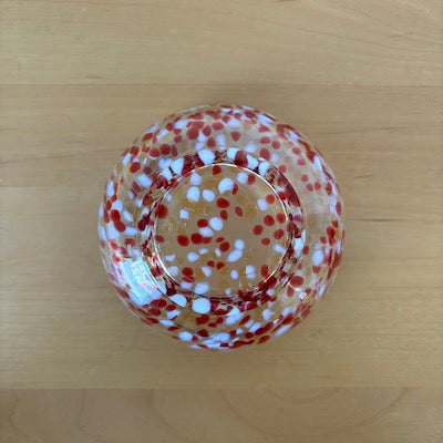 Matsugaoka Glass Bowl - Sumomo Pink - Elegant Japanese Glassware for Desserts, Salads & Home Decor