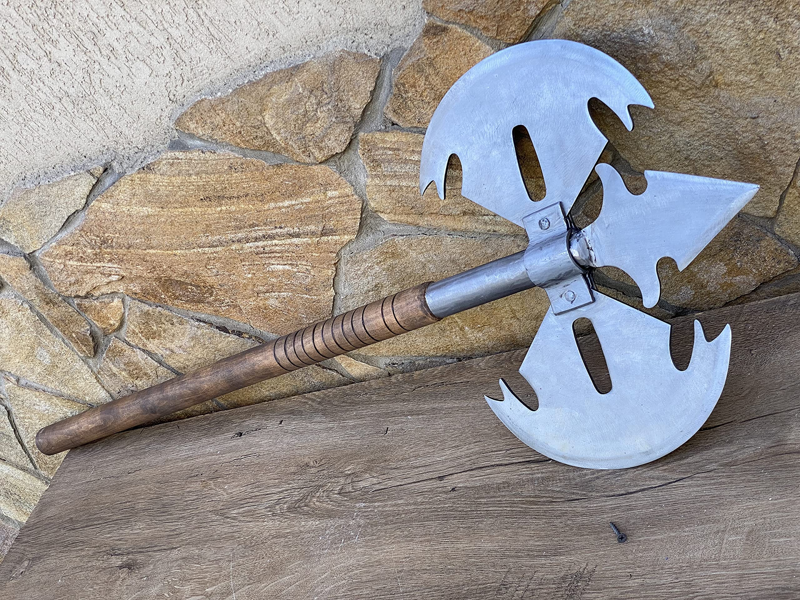High-Quality Cosplay Axe Prop - Perfect for DIY, Vampire Costumes, Birthday & Christmas Gifts - Durable Steel Collectible for Display (Great for Halloween, Cosplay Events & Home Decor)