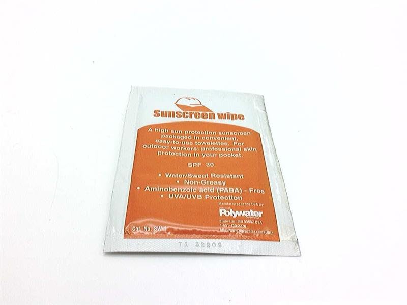 SW-1 Waterproof & Sweat-Resistant Sunscreen Wipes with SPF 30 | Broad Spectrum UVA/UVB Protection | Safe for Outdoor Sports, Swimming & Daily Sun Protection