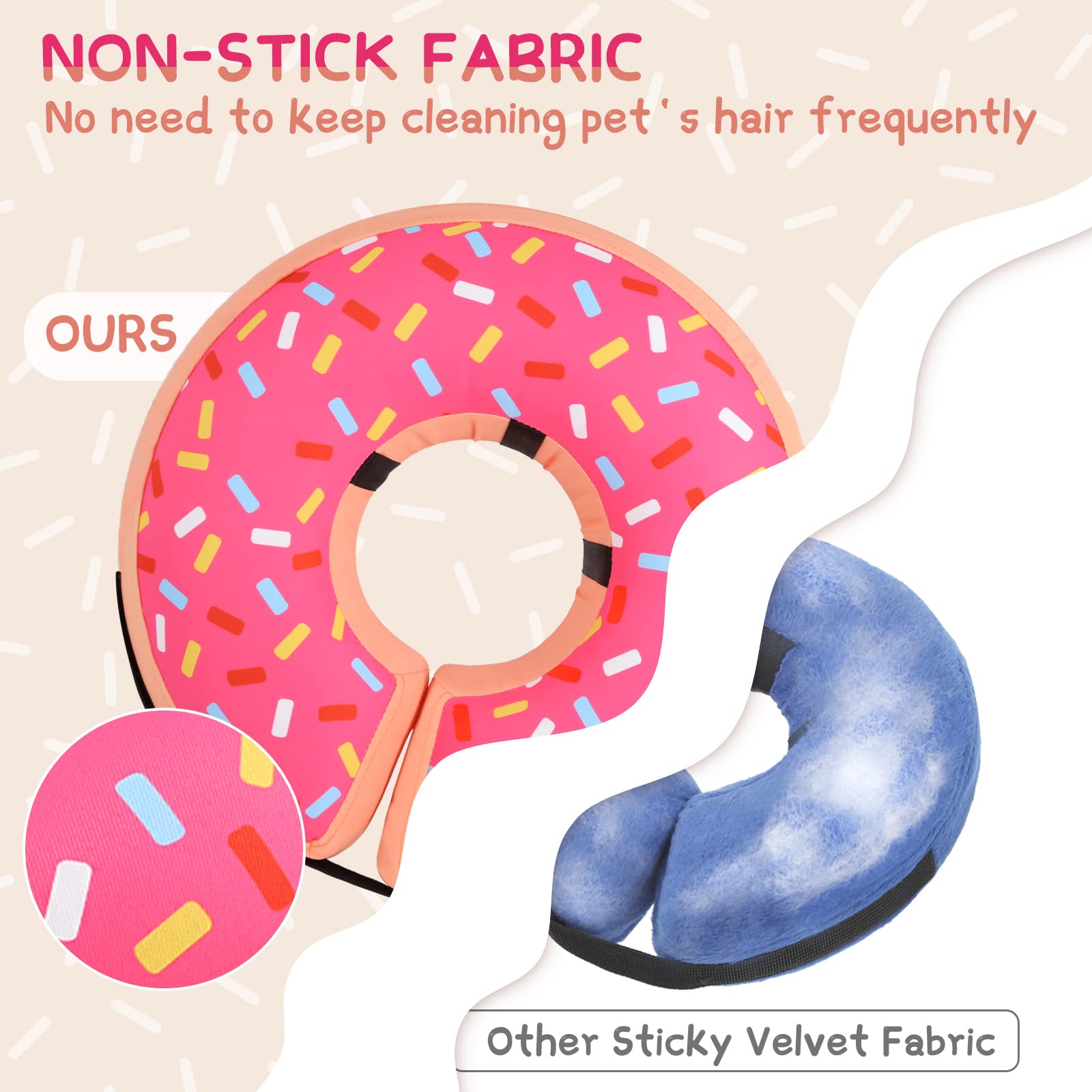 Inflatable Dog Cone Collar Alternative - Soft Recovery E-Collar for Small & Medium Dogs & Cats After Surgery | Post-Surgical Pet Neck Donut for Comfortable Healing | Perfect for Wound Protection & Stress-Free Recovery at Home