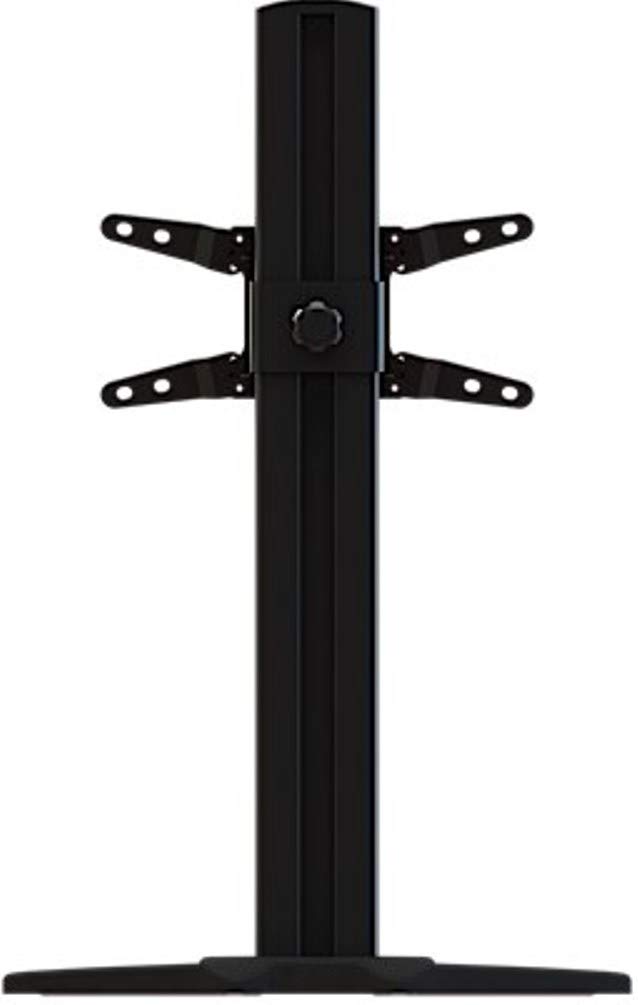 Adjustable Single Desktop Tilt Floor Stand Mount for 13-34 Inch Monitors - Perfect for Home Office, Gaming Setup & Conference Room Displays