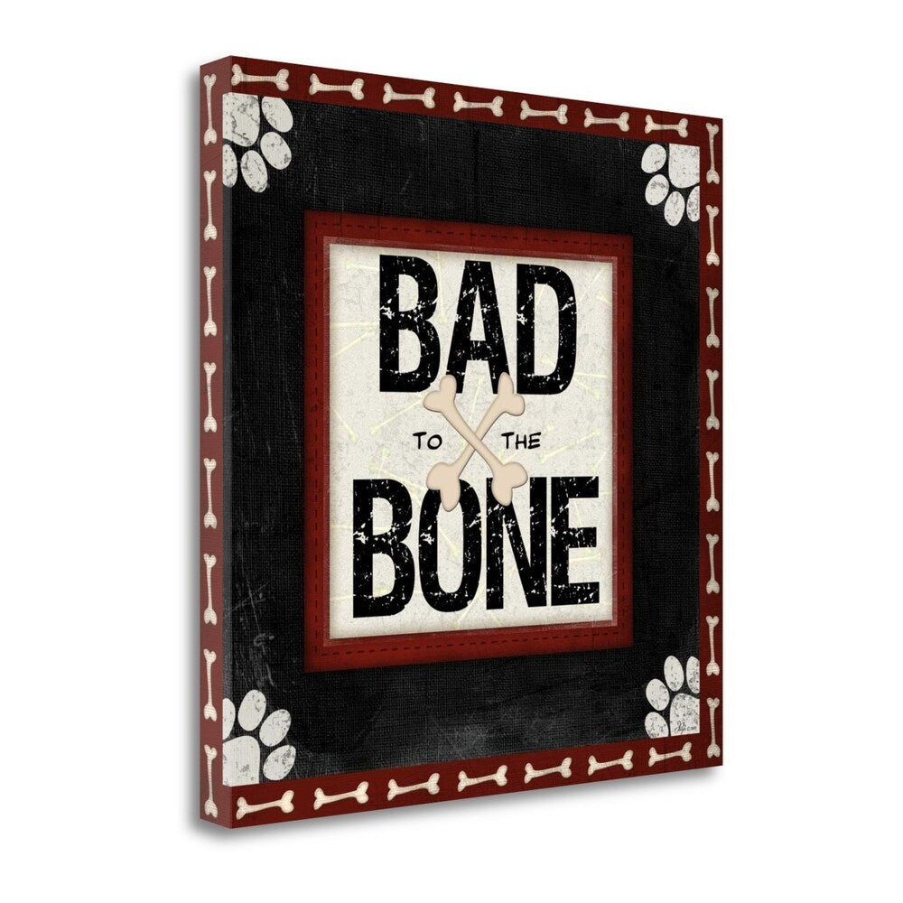 Bad To The Bone by Jennifer Pugh - Premium Giclee Art Print on Gallery Wrapped Canvas, Ready to Hang Wall Decor for Living Room, Bedroom & Office