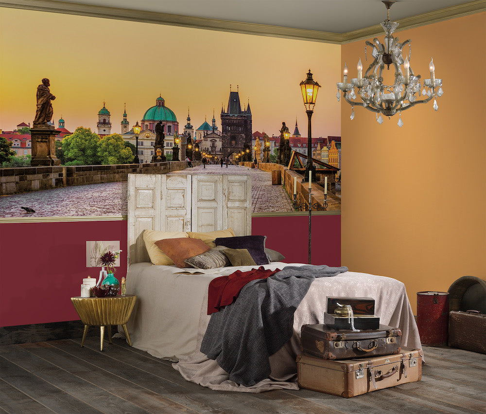 Charles Bridge Design Walls - Premium Decorative Wall Panels for Home & Office - Perfect for Living Rooms, Bedrooms, and Workspace Decor