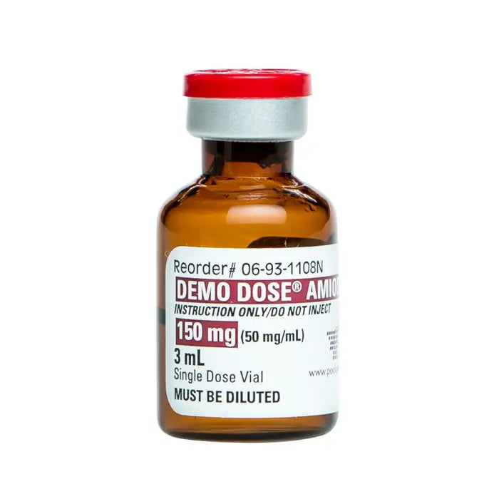 Simulated Amiodarone Vial for Medical Training - Realistic IV Practice Prop for Nursing Students & Healthcare Professionals (Emergency Scenario, CPR Training, Clinical Skills Development)