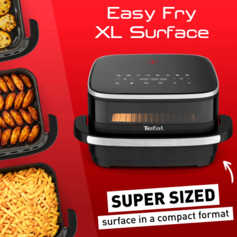 Tefal Easy Fry & Pizza Air Fryer FW4018 - 3.5L Digital Airfryer with Timer, Non-Stick Basket - Perfect for Healthy Frying, Baking, and Roasting at Home