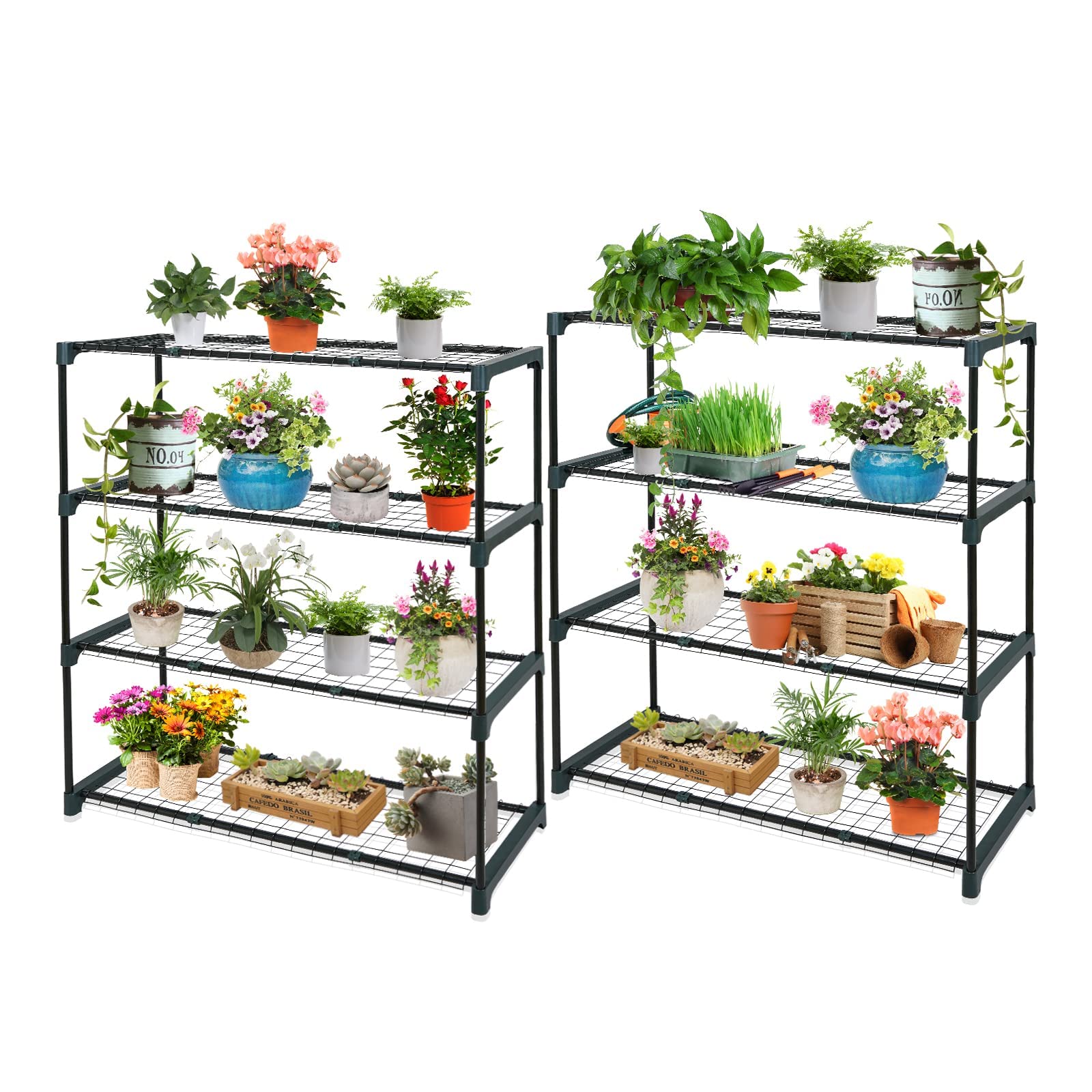 EAGLE PEAK 4-Tier Greenhouse Shelving Unit - 35