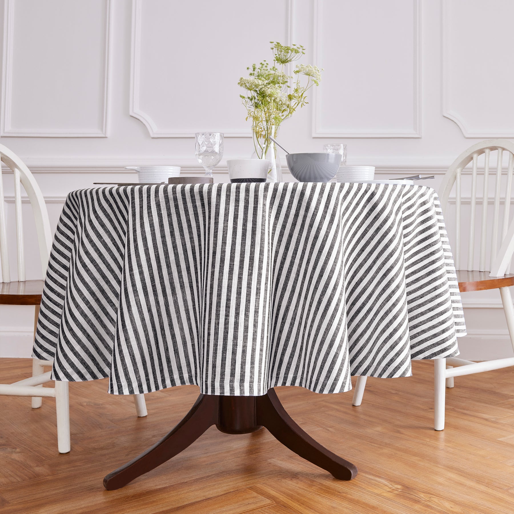 Black and White Amalfi Stripe